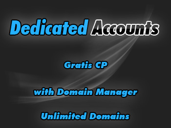 Low-cost dedicated web hosting account